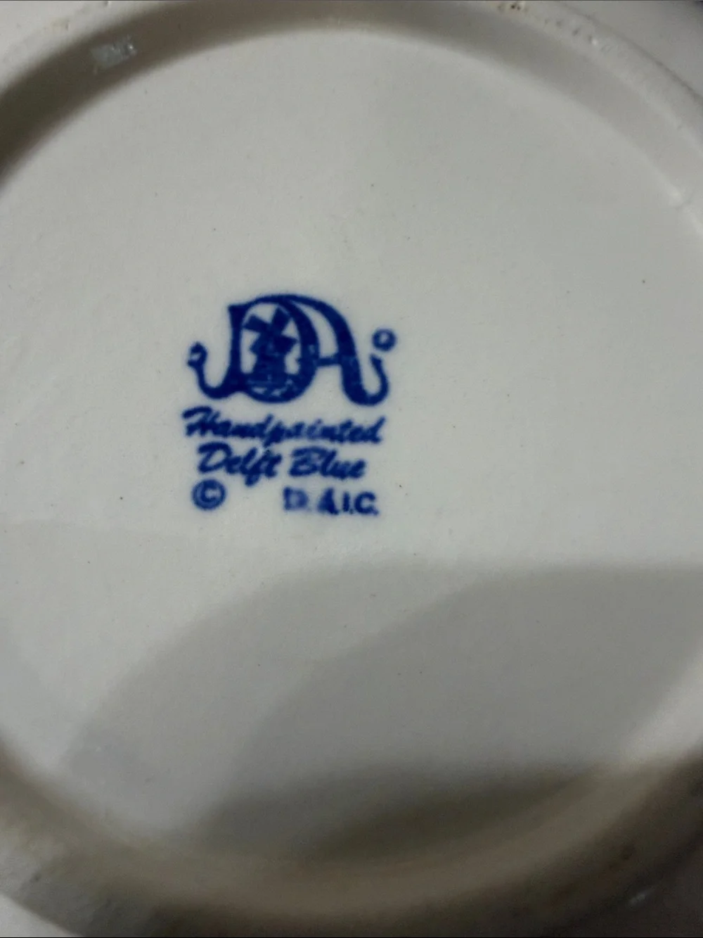 Vintage Blue and White Delft Blue Hand painted Decorative Bowl Trinket Holder